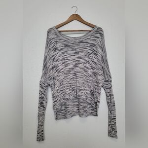 Silence + Noise Marbled Mesh Knit Sweater